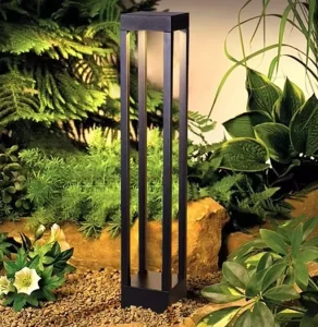 Manufacture LED Garden Lights Aluminum Square Lawn Light IP65 Rating 30cm 40cm 60cm Bollard Light