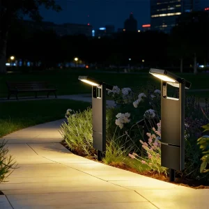 Manufacture Solar Garden Light Waterproof Warm White LED Sensor Control Lithium Polymer Battery Solar Lighting