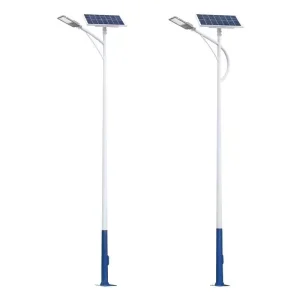 Manufacturer 6m/8m Solar LED Street Lights All-in-one Design Sports Fields Squares Parks Courtyards IP65 Waterproof