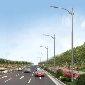 Manufacturer Custom 300W High-Pole Square LED Street Light, Single or Double Arm, IP65 Waterproof