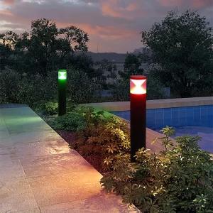 Manufacturer DC24V Aluminum and Acrylic Bollard Light, IP65 LED Garden Path Light