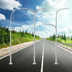 Manufacturer High Mast Lighting Poles 5 16m Hot Dip Galvanized Light Pole Economical Lamp Poles