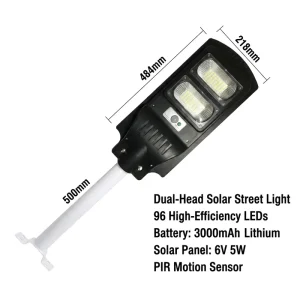 Manufacturer IP66 ABS Outdoor Motion Sensor Integrated Solar Street Road Lighting Waterproof All in One Solar Street Light
