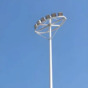 Manufacturer OEM 25m IP65 140lm/W LED High Mast Light for Stadium, Port, and Large Area Lighting