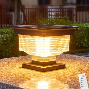 Manufacturer’s Outdoor Solar Aluminum Garden Lights LED DC IP65 Water-Resistant Courtyard Walkway Park Pillar Column App