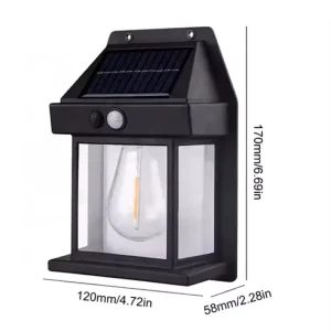 Manufacturers Solar Motion Sensor LED Retro Wall Outdoor Light Garden Lamp Outdoor LED Solar Security Light for Garden
