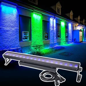 Marslite 18*12W Waterproof Wall Washer Light DMX Outdoor IP65 RGBW Stage 4in1 Led Wall Washer