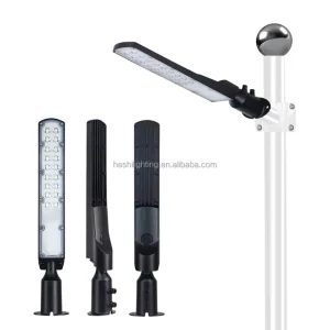 Mini All-in-One LED Street Light, 50W, 6500K Cold White, IP66 Waterproof, Motion Sensor, for Streets and Yards