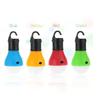 Mini Outdoor Hanging 3 LED Camping Tent Light Retro Style Portable Lamp for Fishing and Camping