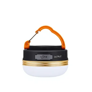 Mini Portable LED Camping Lantern with Warm Light, Tactile Switch, 3.7V Type-C Charging