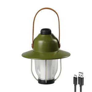 Mini Portable Outdoor LED Camping Lantern, IP65 Waterproof, Remote-Controlled, Dimmable, Rechargeable Tent Light