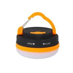 Mini Rechargeable LED Camping Lamp with Solar Panel and USB Charging
