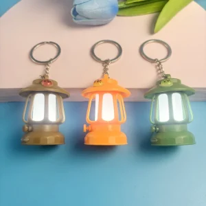 Mini Retro Ladybug Camping Lamp Keychain