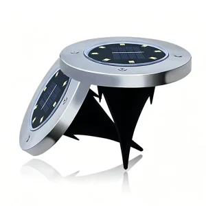 Mini Solar Ground LED Lights Outdoor Pathway Garden Motion Sensor Water-Resistant High Brightness for Yard Driveway Walkway
