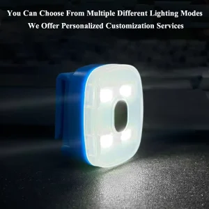 Mini USB Rechargeable LED Clip Lamp, ABS Portable Flashlight for Running, Hiking, Fishing, Camping