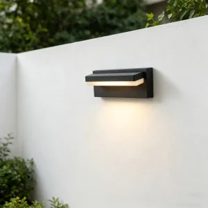 Minimalist Modern Outdoor Warm Glow Wall Light Waterproof Exterior Lighting for Balcony Porch Terrace