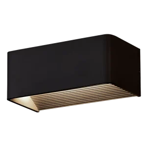Minimalist Rectangular Outdoor LED Wall Light Matte Black Interior Waterproof Exterior Wall Lamp for Garden