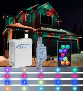Misrabbit 1.22W 48V Jellyfish Ucs2904 Rgbw Permanent Holiday Outdoor Christmas Light and Track IP68