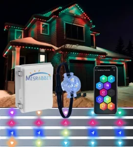Misrabbit 12V Gemstone Christmas Permanent Light UCS2904 Outdoor IP68 with Wifi Controller