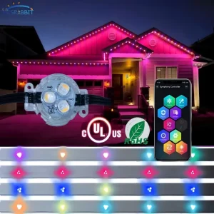 Misrabbit New Design 0.96W DC12V 30mm RGBW Christmas Permanent Light Outdoor with Aluminum Track IP68 Multi-year Use
