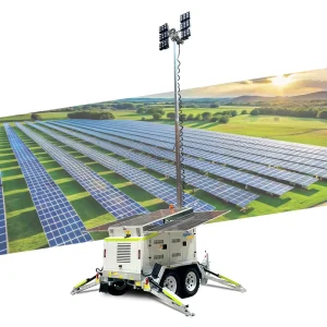 Mobile Solar Light Tower 9M Mast LED Lamp Emergency Lighting System Outdoor Work Light Tower Price