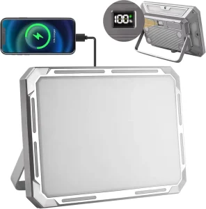 Model 686 Portable Rechargeable COB LED Camping and Work Light, 10W, Aluminum Panel