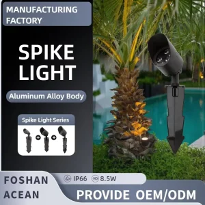 Modern 12V LED Landscape Garden Spot Lights Aluminum Alloy Body IP66 Waterproof Remote Control Outdoor Pathway Lawn Lamp Spike