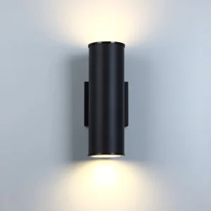 Modern 16W LED Integrated Cylinder Outdoor Wall Light 2700K Waterproof Aluminum Exterior for Porch Patio Outdoor Wall Lantern