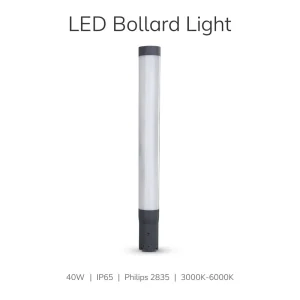 Modern 18W LED Bollard Light IP65 Waterproof Outdoor Garden Lawn Lamp for Pathway Landscape Lighting