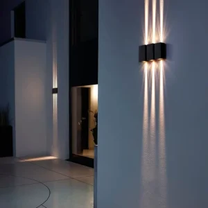 Modern 2*3W IP65 Waterproof Aluminum Outdoor Wall Lamp with Up Down Lighting for Garden
