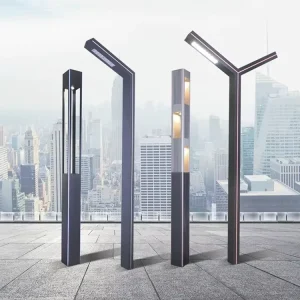 Modern 30W LED Garden Light Pole IP65 Waterproof Aluminum AC Street Pathway 220V 6000K Daylight CRI80 120 Beam