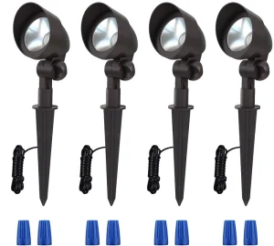 Modern 5W LED Waterproof Outdoor Landscape Spike Spotlight Low Voltage Light for Garden Lawn Porch Patio