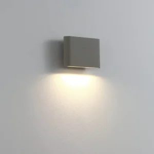 Modern 6W LED Aluminum Grey Waterproof Outdoor Wall Light for Garden Use