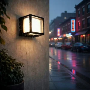 Modern 6W LED Waterproof Wall Light Aluminum Solar Powered Outdoor Wall Lamps for Garden Porch Home Lighting
