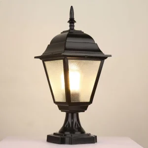 Modern Aluminium Die Casting Garden IP65 LED Gate Pillar Lights Outdoor European Pillar Light