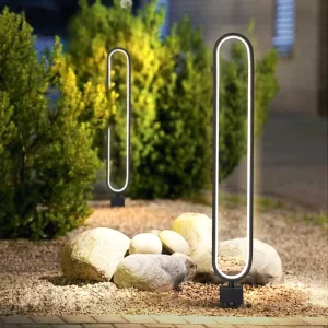 Modern Aluminum Acrylic LED Garden Path Lights with IP55 360 Beam Angle Warm White for Outdoor Courtyard Backyard Landscape