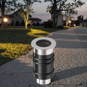 Modern Aluminum Outdoor Garden Landscape Lighting IP65 Waterproof Floor Path Dimmable Recessed Round LED Underground Light