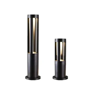 Modern Black Outdoor Aluminum LED Landscape Path Lights IP65 Waterproof with Solar Option Dimmable 5 Year Warranty