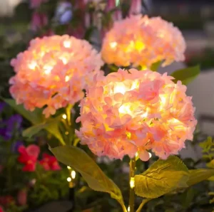 Modern Bright Elegant Beautiful Vivid IP65 Waterproof Durable Large Solar Flower Light Solar Garden Light for Garden Yard Decors