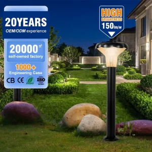 Modern Craftsmanship Garden Lamps Various Control Methods Waterproof and Dustproof 30w Garden Led Solar Lights