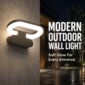 Modern Creative 180 Foldable LED Wall Light Outdoor Waterproof Decorative Lighting for Restaurants Hotels Corridors Gardens