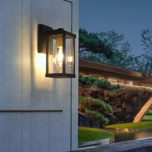 Modern Creative Aesthetic Geometric Design Aluminum LED Garden Decorative Wall Light