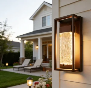Modern Crystal Bubble LED Exterior Wall Light IP65 Waterproof 5CCT Tunable Triac Dimmable 12W 420LM ETL Certified