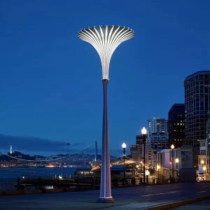Modern Decorative Cast Aluminum LED Garden Light Pole Road Street Lamps Pole