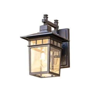 Modern Designer Waterproof Dimmable Outdoor Glass Wall Lamp with Aluminum Base for Villa Garden Hotel Decoration