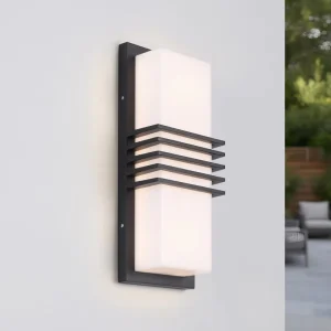 Modern Die cast Aluminum Waterproof Garden Cubic Surface Mounted Black Outdoor Wall Lamp Aluminium
