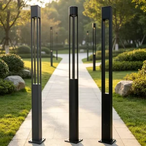 Modern Electric LED Outdoor Garden Light IP65 Waterproof Die Cast Aluminum Pole for Road & Community Landscape Lighting