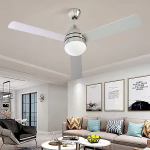 Modern Fandelier Low Noise 52-Inch Chandelier Fan Lamp 3 Blades Ceiling Fan With Light for Home