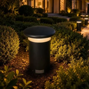 Modern Garden Bollard Light Smart RGBW IP65 Waterproof DC24V 18W LED Landscape Path Lights for Walkway