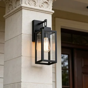 Modern Garden LED Outside Wall Lights IP65 Waterproof Light Fixture Sconce Black Vintage Lantern LED Outdoor Wall Lamp